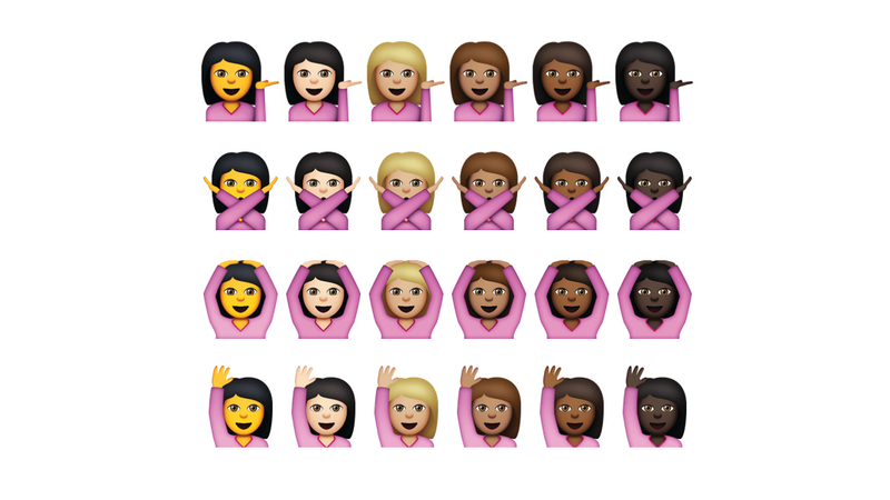 Illustration for article titled Here Are Apple's Diverse (And Racist? Jaundiced?) Emoji